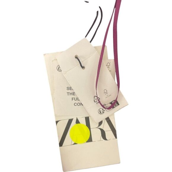 Zara Womens Sweater Medium M Purple V-Neck Wool Cardigan 2893/110 NWT - Picture 7 of 11